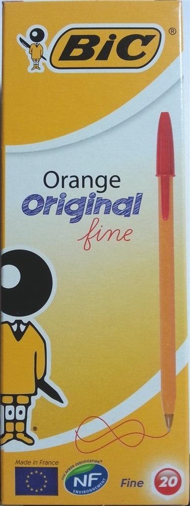 Długopis Orange Original czerwony (20szt) BIC