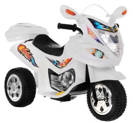 Motorek Trójkołowy BJX-088 elektryczny dla najmłodszych Biały + Dźwięki + Światła