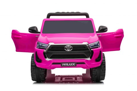 Toyota Hilux na akumulator dla dzieci Różowy + Napęd 4x4 + Pilot + 2 bagażniki + Radio MP3 + LED