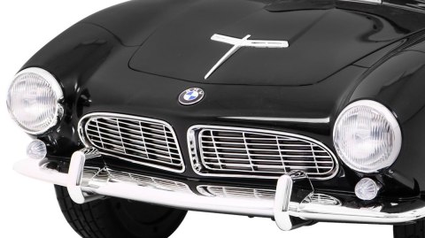 Autko BMW 507 Retro elektryczne dla dzieci Czarny + Audio LED + Pilot + Ekoskóra + EVA + Wolny Start