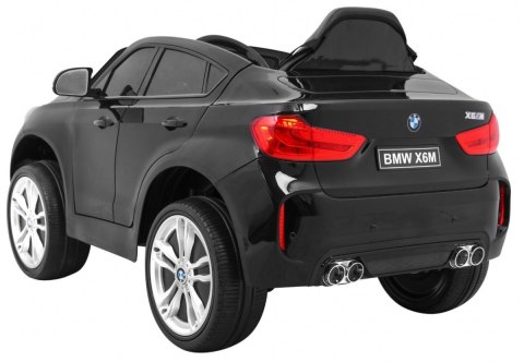 BMW X6M Elektryczne Autko dla dzieci Czarny + Pilot + EVA + Wolny Start + Panel audio + LED