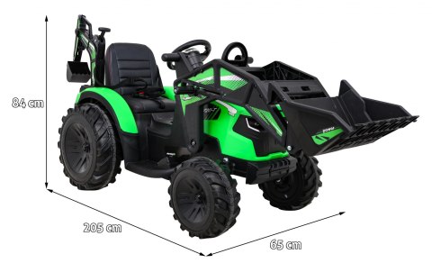 Pojazd Traktor Z Przyczepą 720-T Zielony