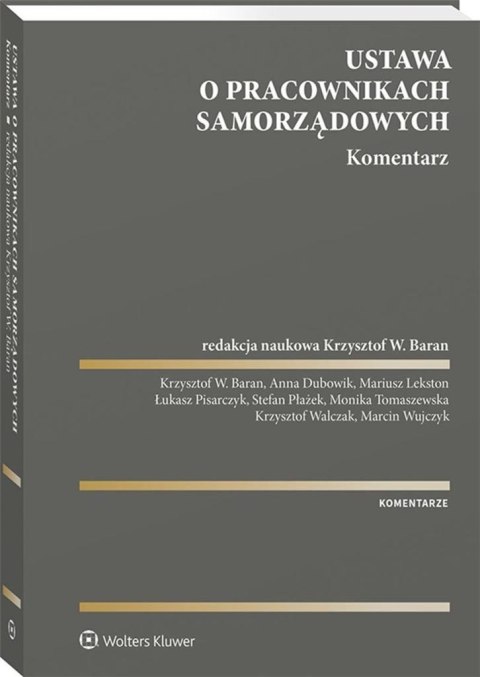 Ustawa o pracownikach samorządowych. Komentarz