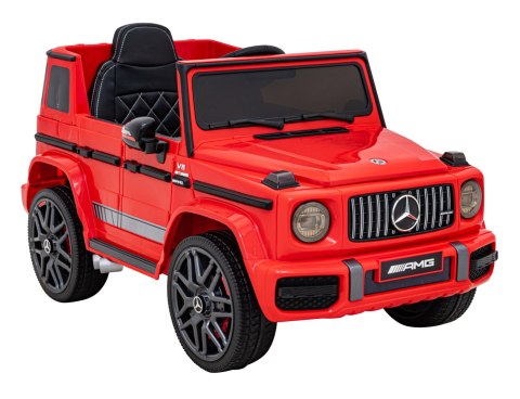 Mercedes AMG G63 dla dzieci Czerwony + Pilot + MP3 LED + Wolny Start + EVA + Pasy