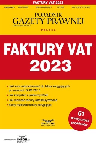 Faktury VAT 2023. Podatki 1/2023