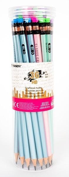 Ołówek grafitowy Pearl HB z gumką (36szt)