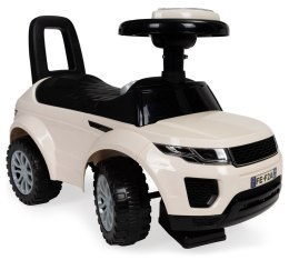 Jeździk dla dzieci autko odpychacz auto Range Rover dźwięki biały