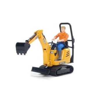 Mikrokoparka JCB 8010 CTS z figurką budowlańca