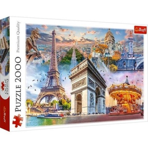 Puzzle 2000 Weekend w Paryżu TREFL