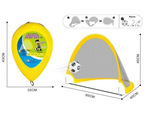 Zestaw bramka samorozkładalna z piłką