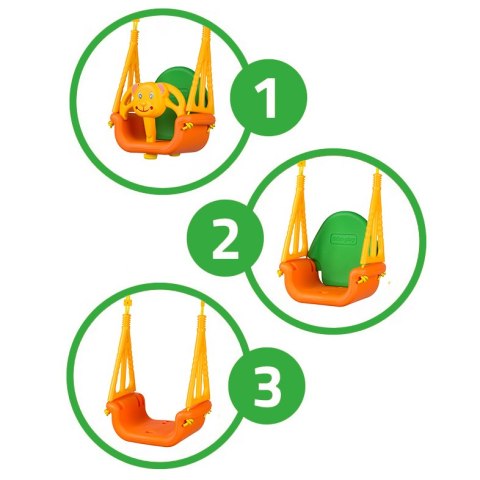 Huśtawka dziecięca ogrodowa domowa dla dzieci 3w1 ECOTOYS