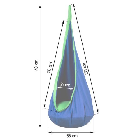 Kokon fotel wiszący Neo-Sport niebieski