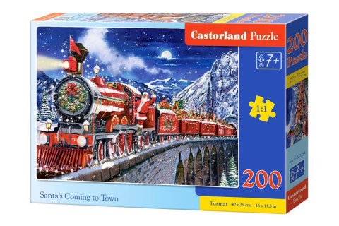 Puzzle 200-elementów Santa's Coming to Town