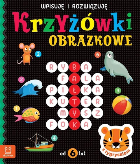 Krzyżówki obrazkowe z tygryskiem Od 6 lat