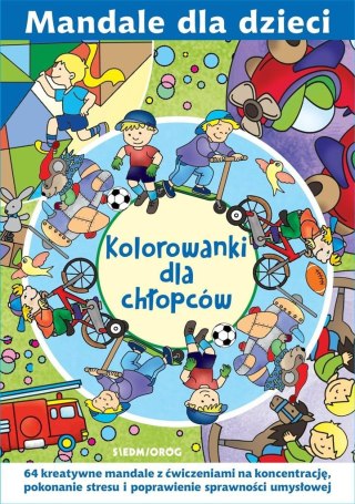 Mandale dla dzieci. Kolorowanki dla chłopców