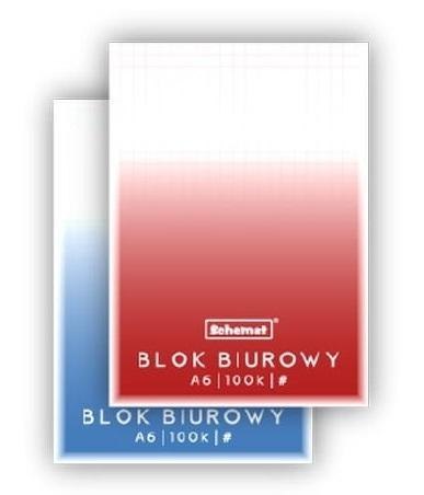 Blok biurowy A6/100K kratka (10szt)