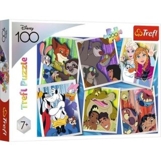 Puzzle 200 Bohaterowie Disney TREFL