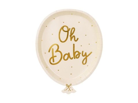 Talerzyki Oh baby 17.5x22cm 6szt