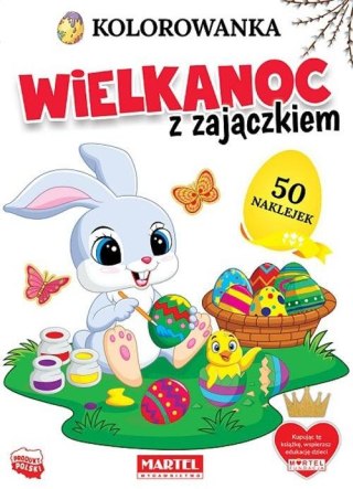 Wielkanoc z zajączkiem z naklejkami