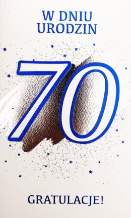 Karnet Urodziny 70