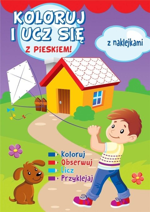 Koloruj i ucz się z pieskiem!