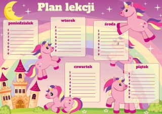 Plan lekcji - Kucyk (5szt)