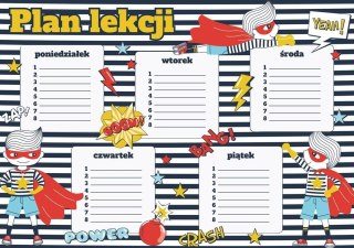 Plan lekcji - Superbohater (5szt)