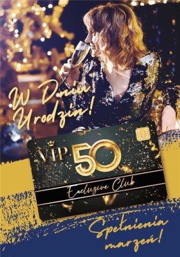 Karnet Urodziny 50 Gift-M