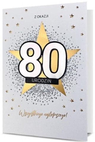 Karnet Urodziny 80