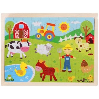 Puzzle drewniane Farma 60el