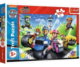 Puzzle 100 Psi Patrol na motorach TREFL