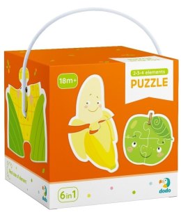 Puzzle 2-3-4 Owoce i warzywa