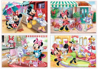 Puzzle 4w1 Minnie z przyjaciółmi TREFL