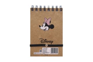 KOŁONOTES A6/96k. Kratka ZAMYKANY NA GUMKĘ / MINNIE MOUSE KRAFT LINER