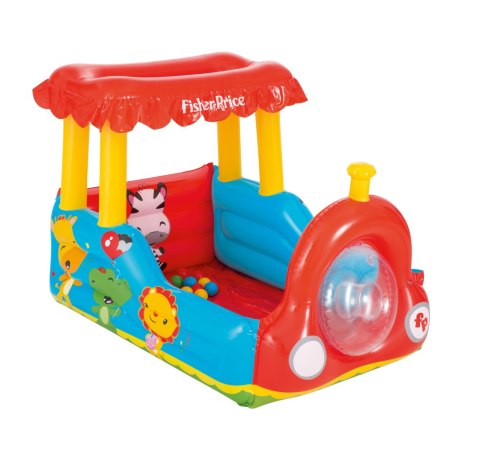 Bestway 93503 POCIĄG Z PIŁECZKAMI FISHER PRICE 132cmx94cmx89cm/25balls