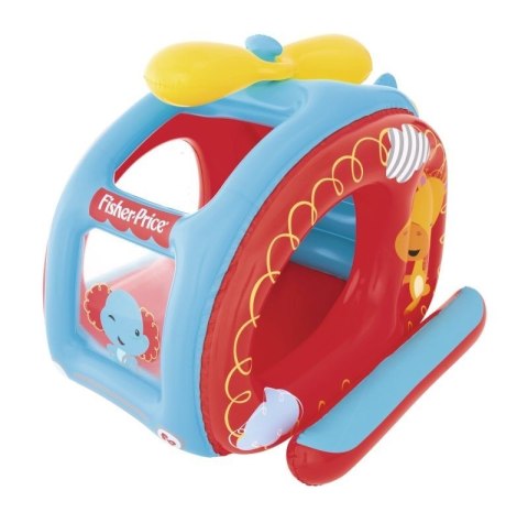 BESTWAY 93502 FISHER PRICE DMUCHANY HELIKOPTER Z KULKAMI 137cm x 112cm x 97cm + 25 PIŁECZEK