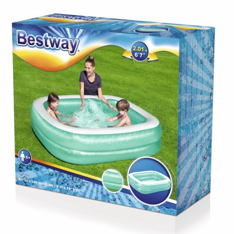 Bestway 54005 DUŻY BASEN DMUCHANY FAMILIJNY PROSTOKĄTNY MINT 201cm x 150cm x 51cm