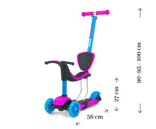 Scooter Little Star Pink-Blue