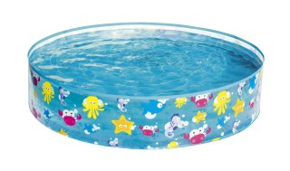 Bestway 55028 BASENIK ROZPOROWY PRZEŹROCZYSTY ŻYJĄTKA MORSKIE FILL 'N FUN 122cm x 25cm