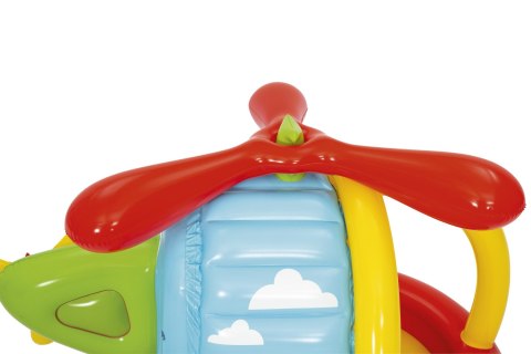 Bestway 93538 FISHER PRICE DUŻY DMUCHANY HELIKOPTER Z PIŁKAMI 155cm x 102cm x 91cm