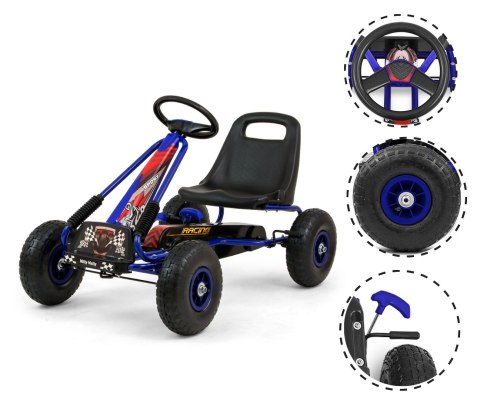 Gokart na pedały Thor Blue