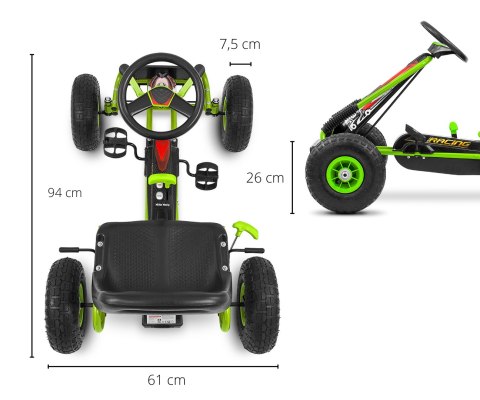 Gokart na pedały Thor Green