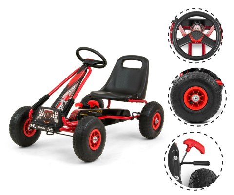 Gokart na pedały Thor Red