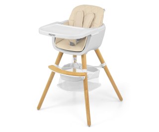 Krzesełko do karmienia 2w1 Espoo Beige