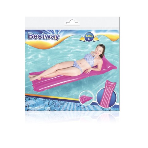 Bestway 44042 MATERAC PLAŻOWY LŚNIĄCY 183cm x 69cm RÓŻOWY