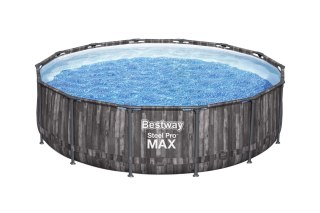 Bestway 5614Z Basen stelażowy Steel Pro Max okrągły z pompą filtracyjną i drabinką 4.27m x 1.07m