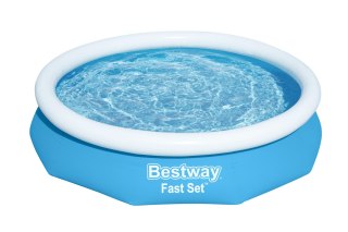 Bestway 57456 Basen rozporowy Fast Set z dmuchanym pierścieniem 3.05m x 66cm