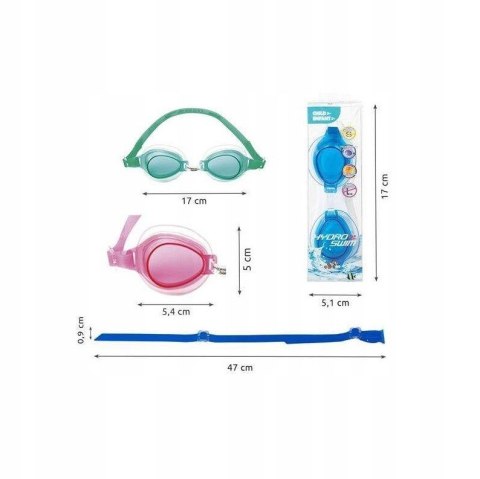 Bestway 21002 Hydro-Swim Okulary do pływania Lil' Lightning Swimmer Różowe