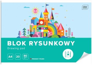 Blok rysunkowy A4 20k. INTERDRUK