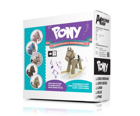 Koń Pony Gray Dot